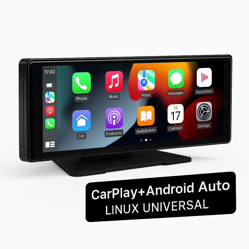 Car Mirror Radio Multimedia Video Player Universal Wireless Carplay Android Auto Screen with Bluetooth AUX USB