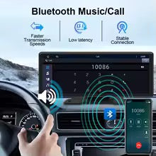 Car Mirror Radio Multimedia Video Player Universal Wireless Carplay Android Auto Screen with Bluetooth AUX USB