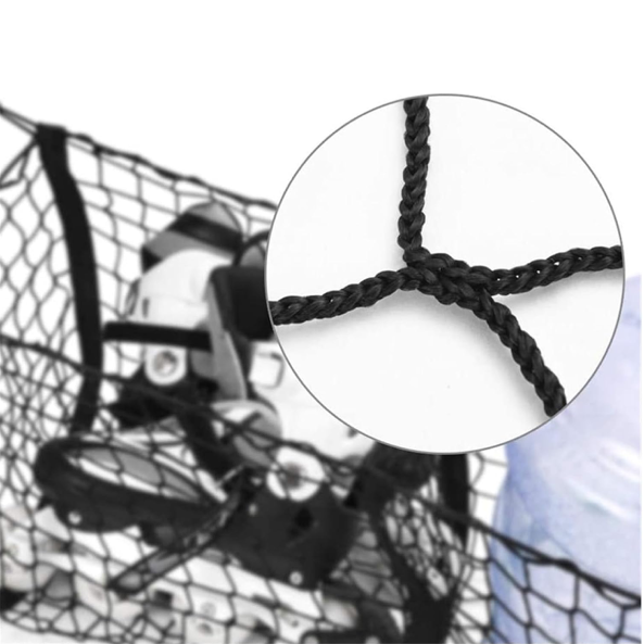 Universal loading net holder - Nylon elastic mesh with 4 pockets & hooks