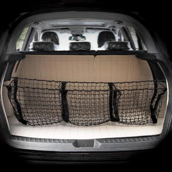 Universal loading net holder - Nylon elastic mesh with 4 pockets & hooks