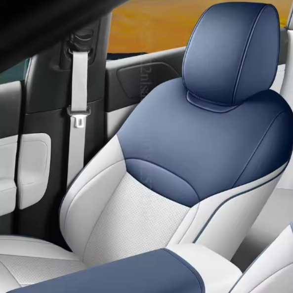 Premium leather 5-seater seat covers - Complete custom set for Xpeng G6 (2024–2025)