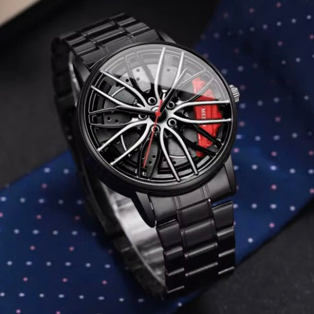 3d sports watches car wheel (red)
