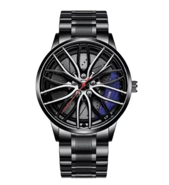 3d sports watches car wheel (blue)