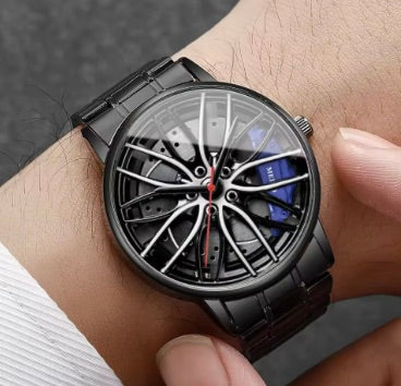 3d sports watches car wheel (blue)