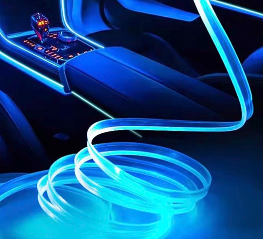 Decorative lamp strips for car interior, mood lamp, cold light, dashboard console, 3M automatic LED mood lights
