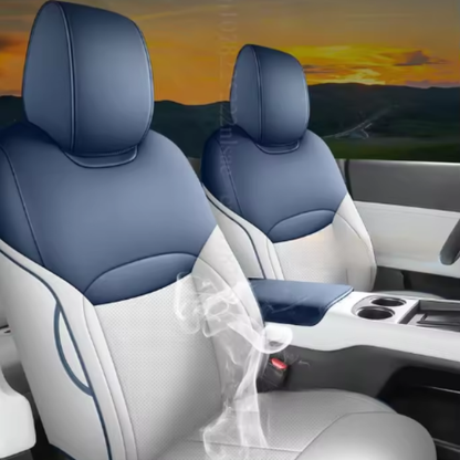 Premium leather 5-seater seat covers - Complete custom set for Xpeng G6 (2024–2025)