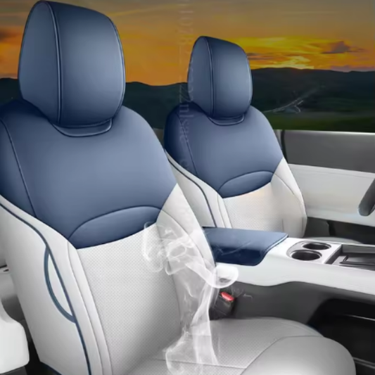 Premium leather 5-seater seat covers - Complete custom set for Xpeng G6 (2024–2025)
