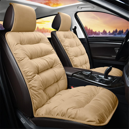 Luxury plush seat cushion - Thick, warm and universal front cover