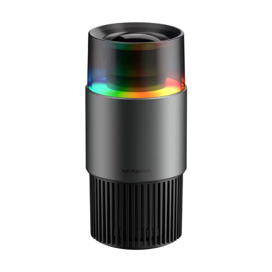 USB Air Purifier/Ionizer - Car Air Freshener with Removable Cartridge, Negative Ion Technology