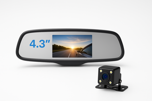 Rear view camera with 4.3-inch LCD screen - Car parking system